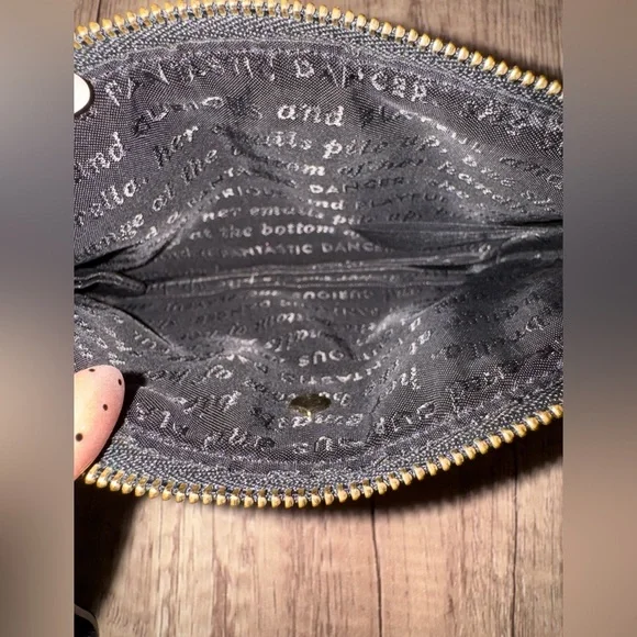 Kate Spade Leopard Wristlet Animal Print Y2K Glam Small Zip Pouch Bag - Picture 7 of 9